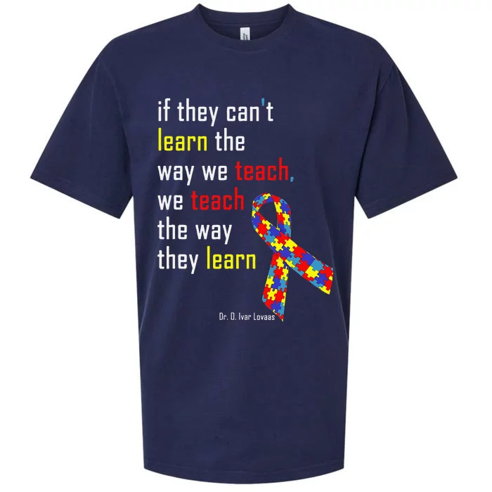 If They Can't.. Autism Awarness Puzzle Sueded Cloud Jersey T-Shirt