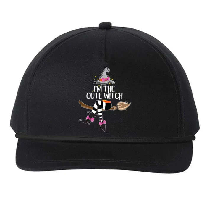 Im The Cute Witch Halloween Matching Group Costume Snapback Five-Panel Rope Hat