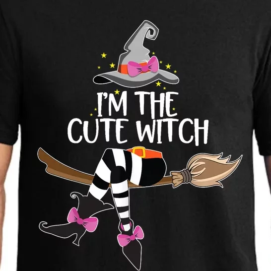 Im The Cute Witch Halloween Matching Group Costume Pajama Set