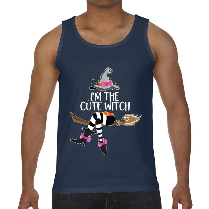 Im The Cute Witch Halloween Matching Group Costume Comfort Colors® Tank Top