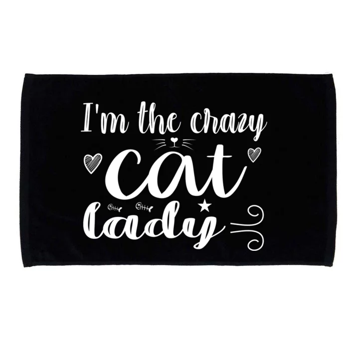 I'm The Crazy Cat Lady Microfiber Hand Towel