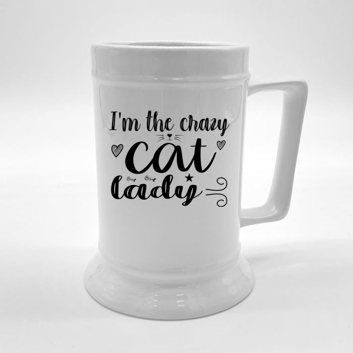 I'm The Crazy Cat Lady Front & Back Beer Stein