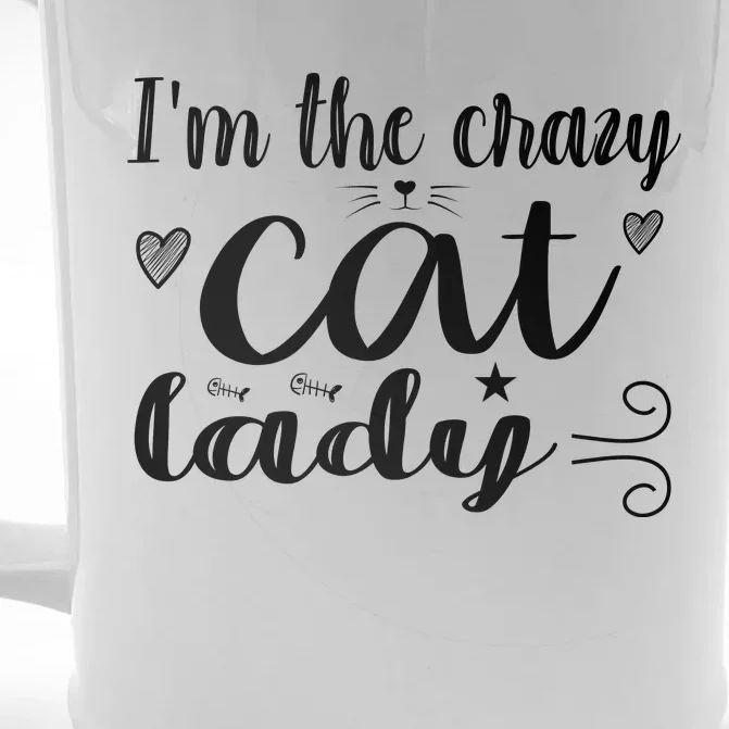 I'm The Crazy Cat Lady Front & Back Beer Stein