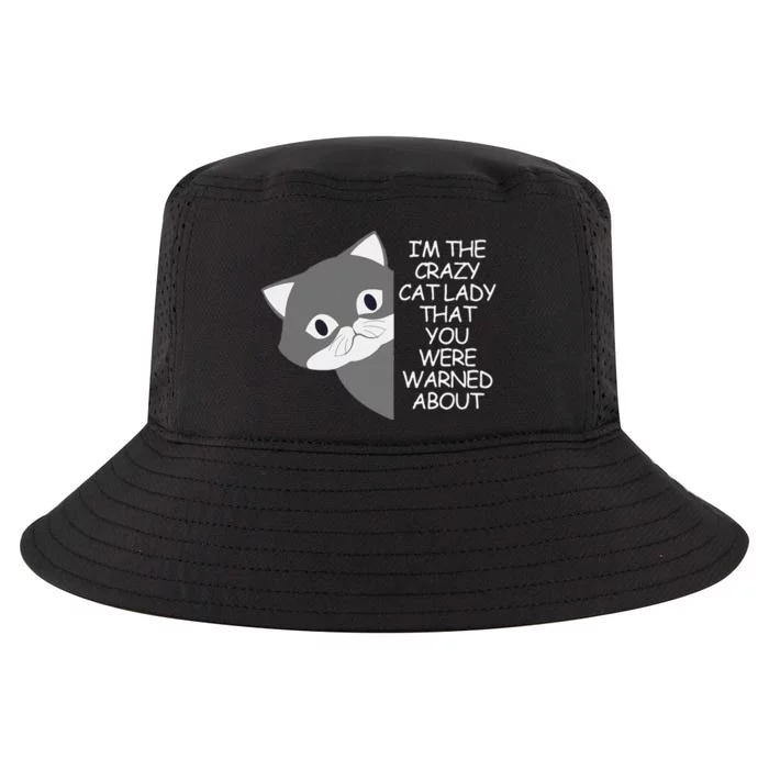 IM The Crazy Cat Lady That You Were Warned About Kamala 47 Cool Comfort Performance Bucket Hat