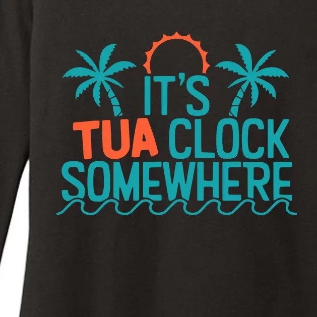 It’S Tua Clock Somewhere Sometimes Womens CVC Long Sleeve Shirt