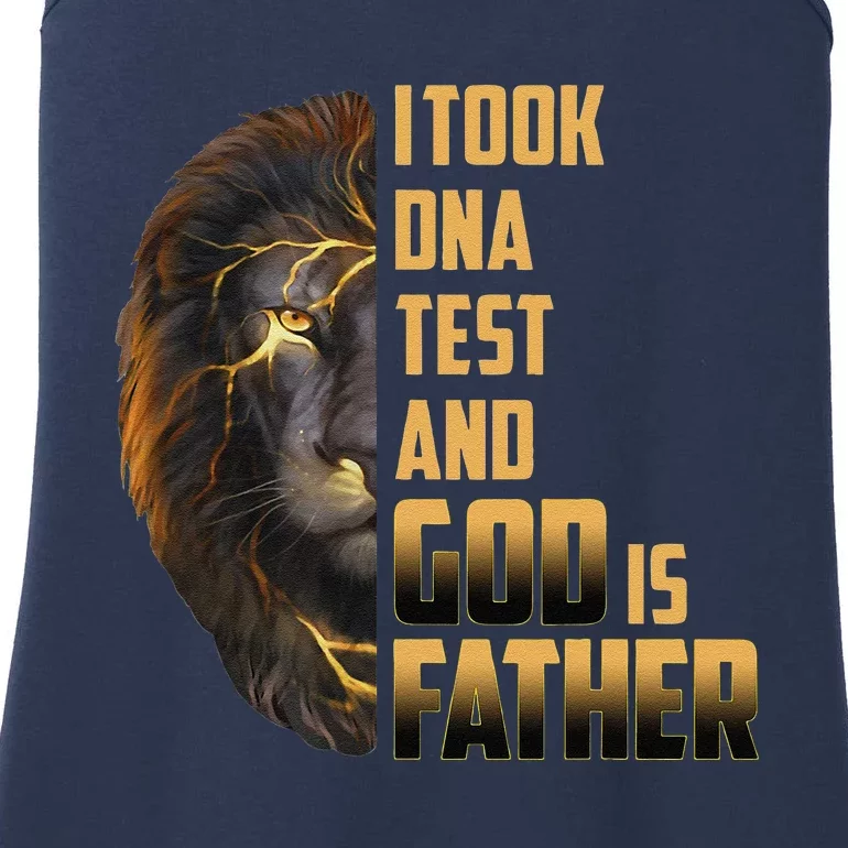 I Took DNA Test God Is My Father Father's Day Christian Ladies Essential Tank