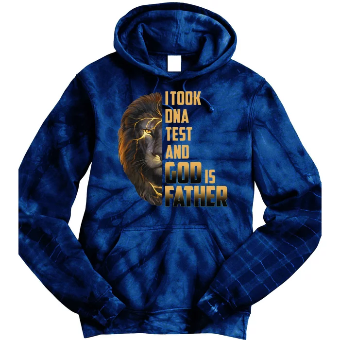 I Took DNA Test God Is My Father Father's Day Christian Tie Dye Hoodie