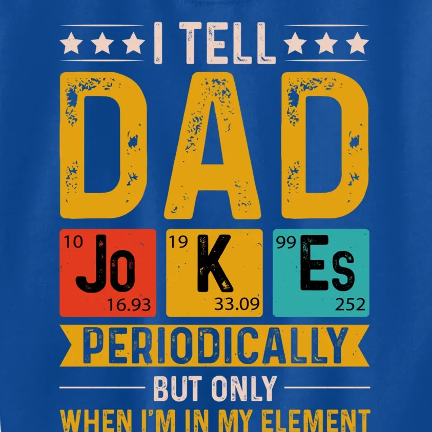 I Tell Dad Jokes Periodically Retro Style 70s FatherS Day Gift Kids Sweatshirt