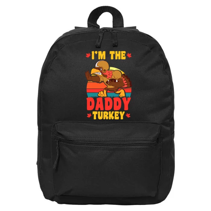 I'm The Daddy Turkey Thanksgiving Matching Family Costume 16 in Basic Backpack