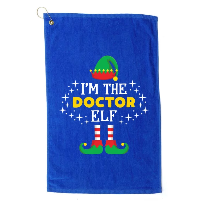 IM The Doctor Elf Merry Xmas Medic Santa Party Cute Elves Funny Gift Platinum Collection Golf Towel