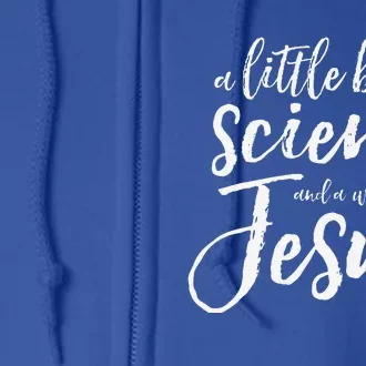 IVF Transfer Day Infertility Support IUI Science Jesus Gift Premium Full Zip Hoodie