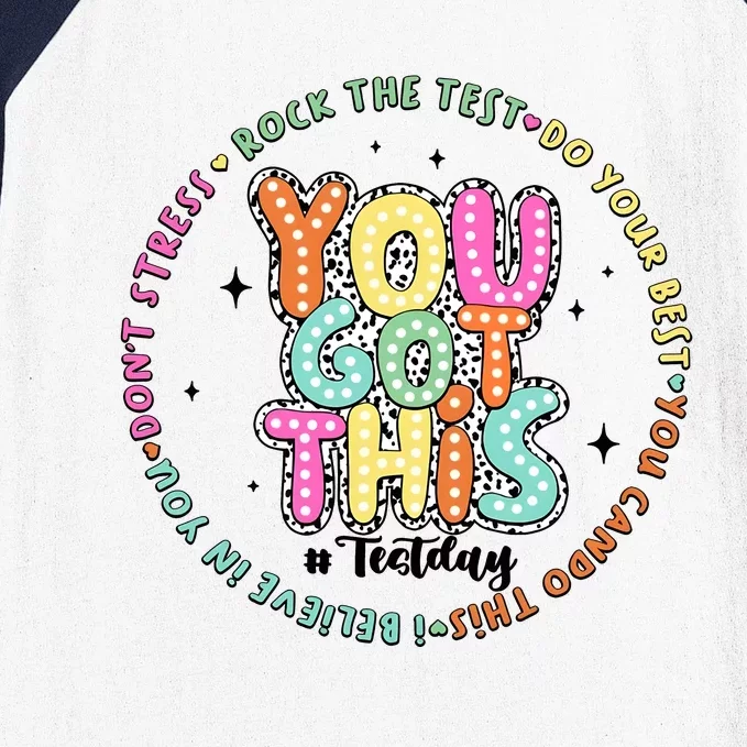 It’S Test Day You Got This Rock The Test Baseball Sleeve Shirt