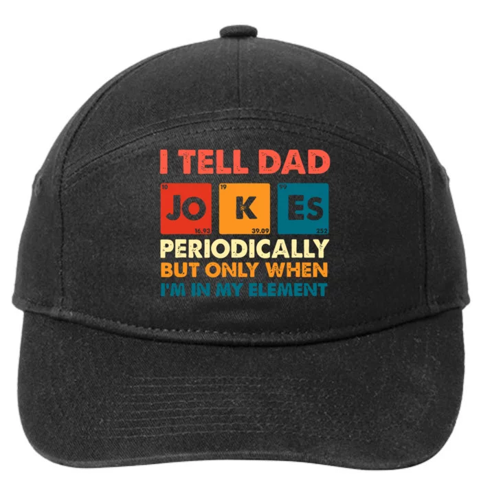 I Tell Dad Jockes Father's Day 7-Panel Snapback Hat