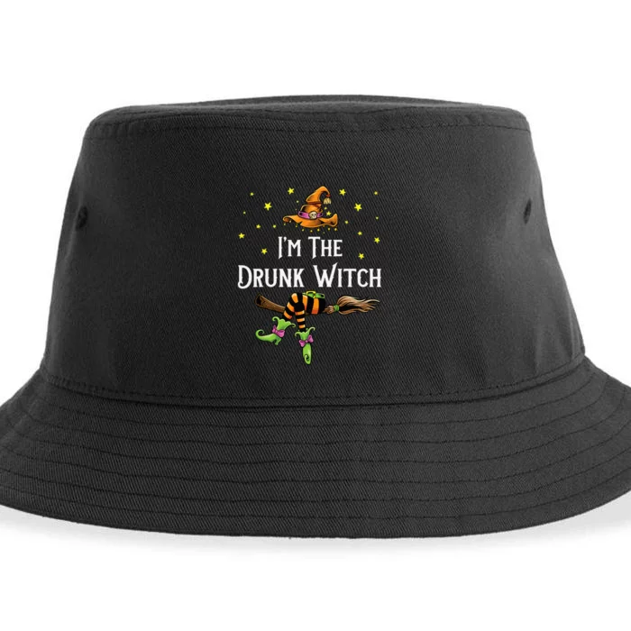 Im the Drunk Witch Halloween Matching Group Costume Sustainable Bucket Hat