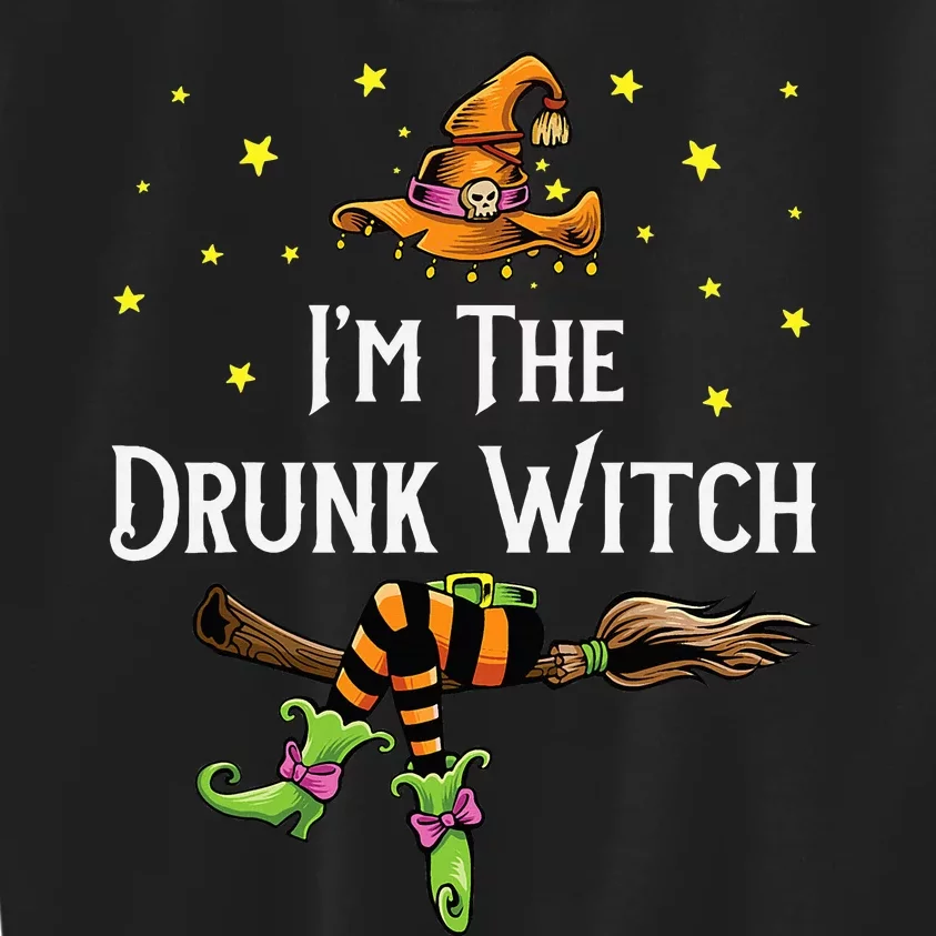 Im the Drunk Witch Halloween Matching Group Costume Kids Sweatshirt