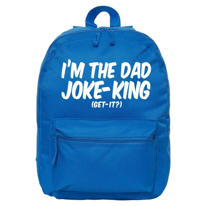 Im The Dad Joke King Gift Funny Parent Gift 16 in Basic Backpack