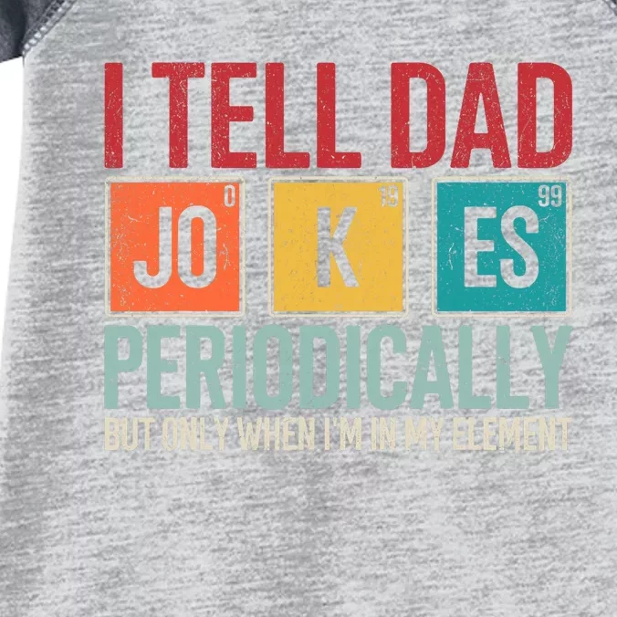 I Tell Dad Jokes Periodically Funny FatherS Day Dad Gift Infant Baby Jersey Bodysuit