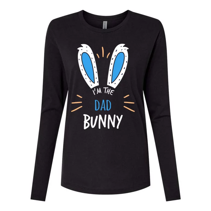 I'm The Dad Bunny Matching Family Easter Sunday Gift Womens Cotton Relaxed Long Sleeve T-Shirt