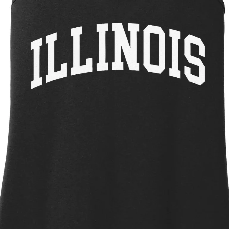 Illinois Throwback Design Classic Ladies Essential Tank