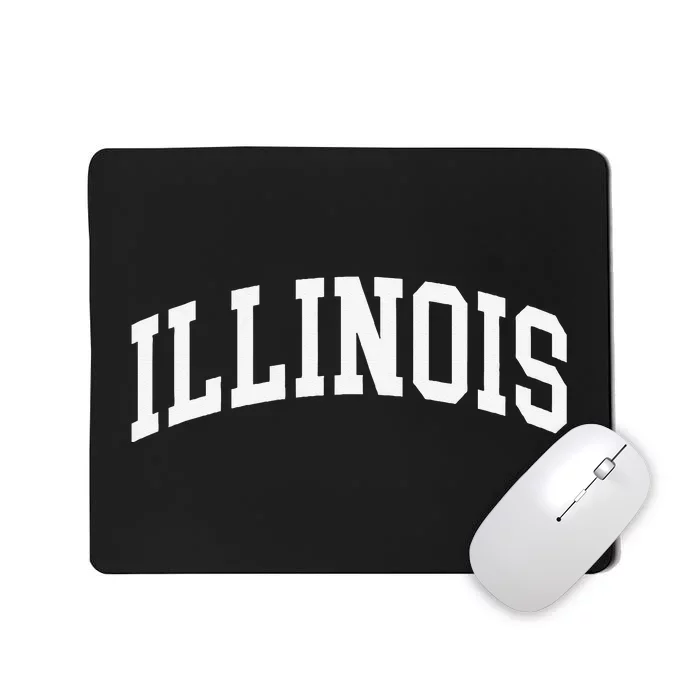 Illinois Throwback Design Classic Mousepad