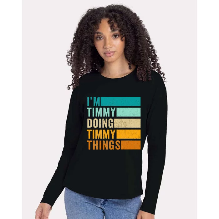 Im Timmy Doing Timmy Things Womens Cotton Relaxed Long Sleeve T-Shirt