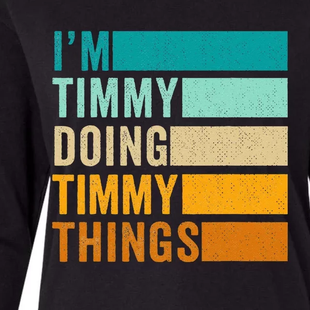 Im Timmy Doing Timmy Things Womens Cotton Relaxed Long Sleeve T-Shirt