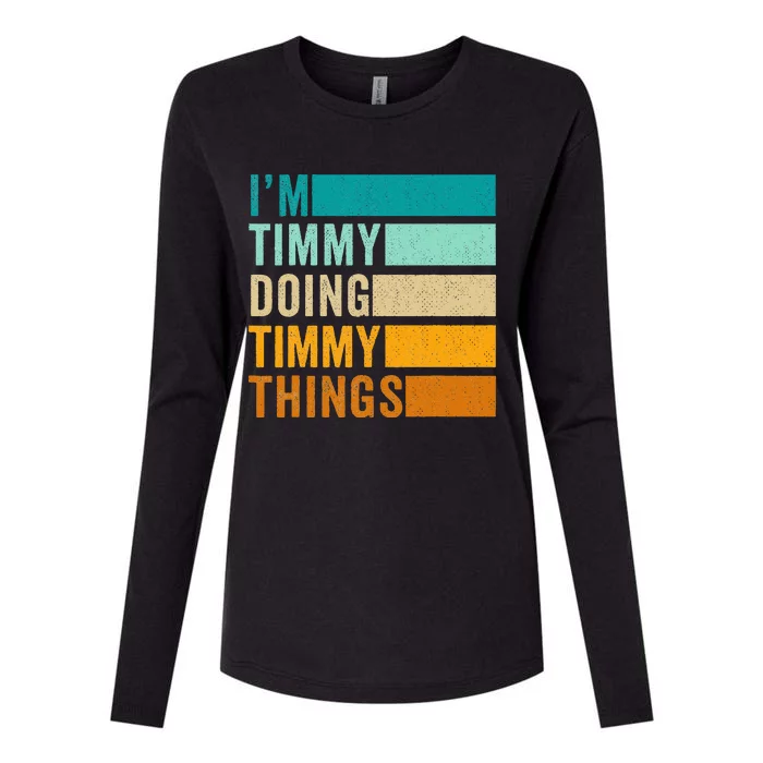 Im Timmy Doing Timmy Things Womens Cotton Relaxed Long Sleeve T-Shirt