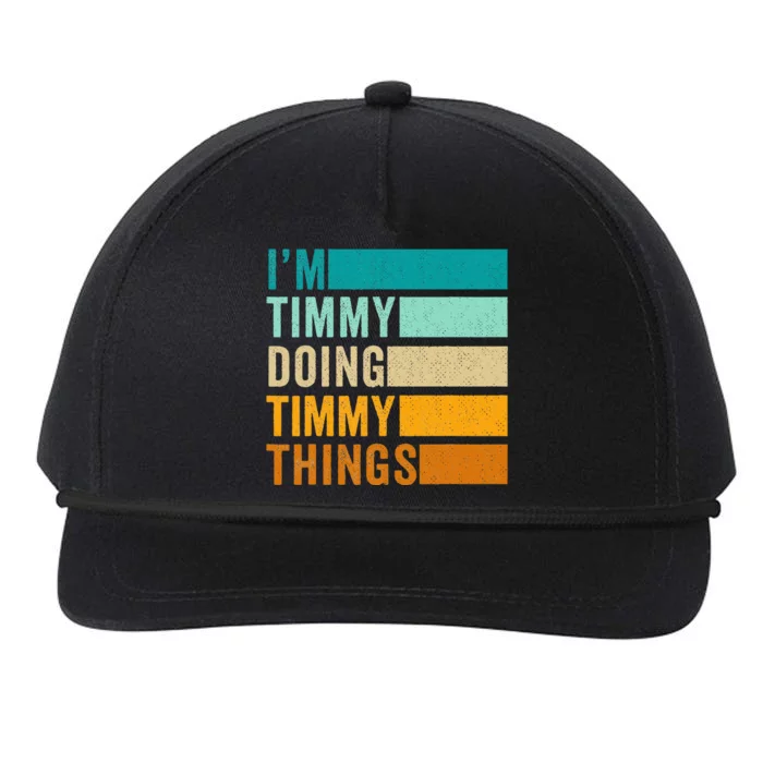 Im Timmy Doing Timmy Things Snapback Five-Panel Rope Hat