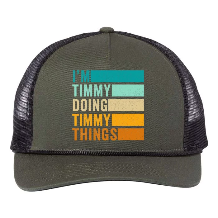 Im Timmy Doing Timmy Things Retro Rope Trucker Hat Cap