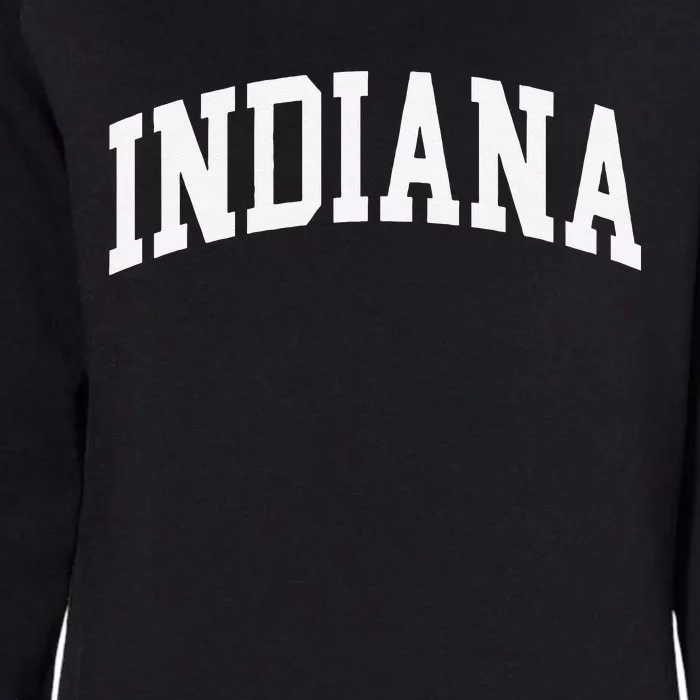 Indiana Throwback Design Classic Womens California Wash Sweatshirt