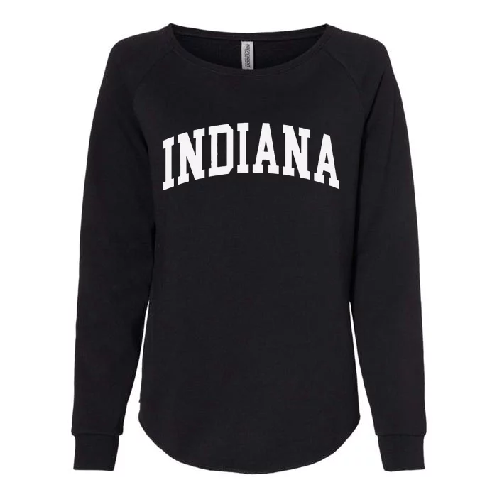 Indiana Throwback Design Classic Womens California Wash Sweatshirt