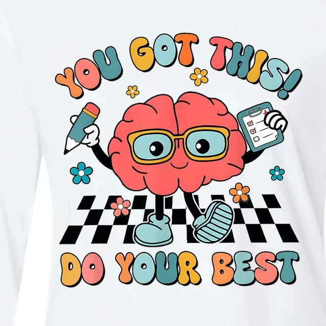 ItS Test Day You Got This Do Your Best Teacher Test Day Womens Cotton Relaxed Long Sleeve T-Shirt