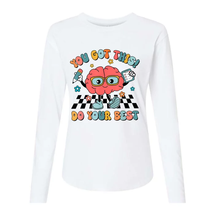 ItS Test Day You Got This Do Your Best Teacher Test Day Womens Cotton Relaxed Long Sleeve T-Shirt