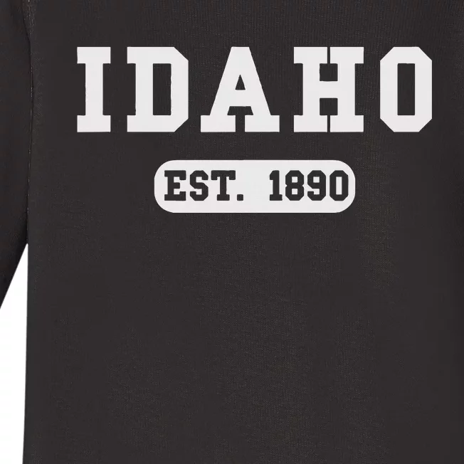 Idaho Throwback Design Classic Baby Long Sleeve Bodysuit