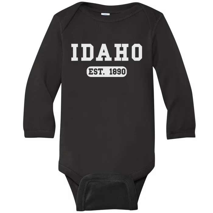 Idaho Throwback Design Classic Baby Long Sleeve Bodysuit