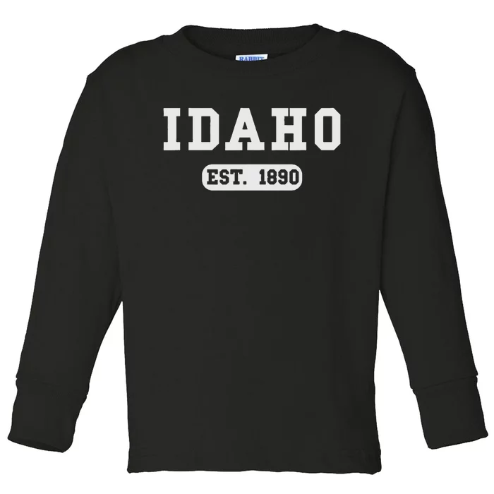 Idaho Throwback Design Classic Toddler Long Sleeve Shirt