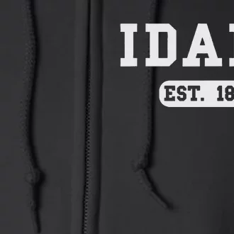 Idaho Throwback Design Classic Full Zip Hoodie