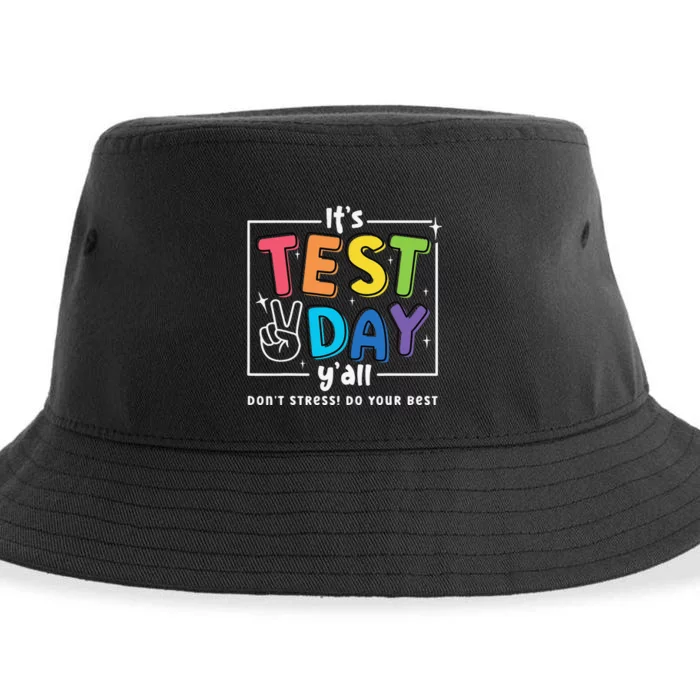 It's Test Day Y'all Funny Testing Coordinator For Teachers Sustainable Bucket Hat