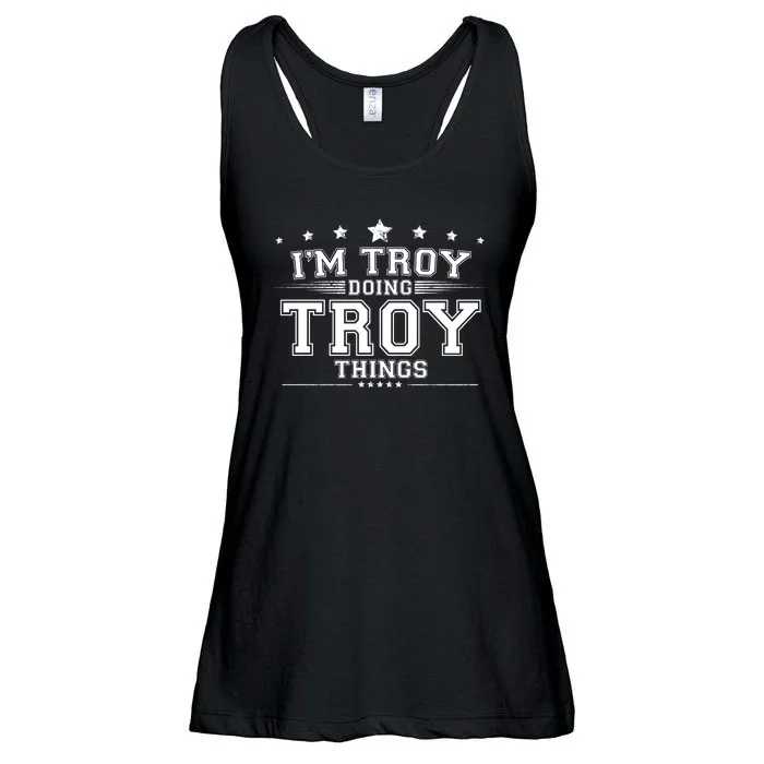 Im Troy Doing Troy Things Ladies Essential Flowy Tank