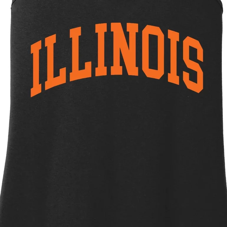 Illinois Throwback Design Classic Ladies Essential Tank