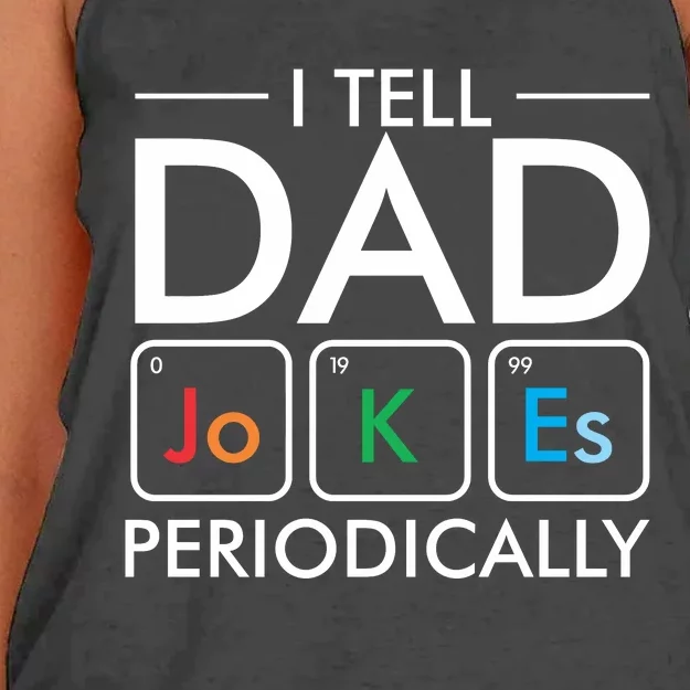 I Tell Dad Jokes Periodically Women's Knotted Racerback Tank