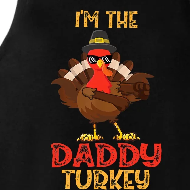 I'm The Daddy Turkey Cool Happy Thanksgiving Thankful Funny Ladies Tri-Blend Wicking Tank