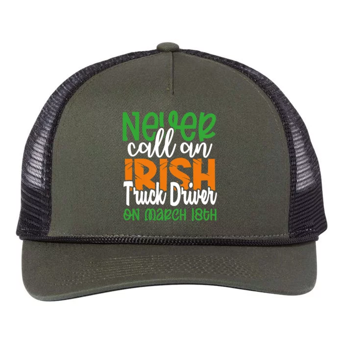 Irish Trucker Don’t Call On March 18th St Patrick’s Day Gift Retro Rope Trucker Hat Cap