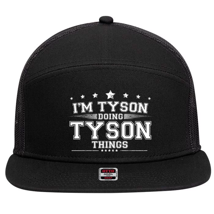 Im Tyson Doing Tyson Things 7 Panel Mesh Trucker Snapback Hat