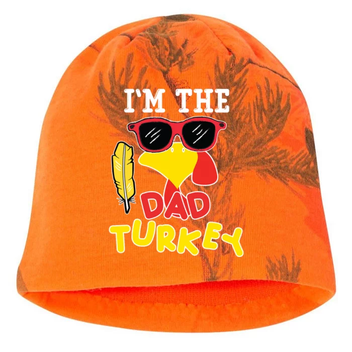 Im The Dad Turkey Funny Thanksgiving Kati - Camo Knit Beanie