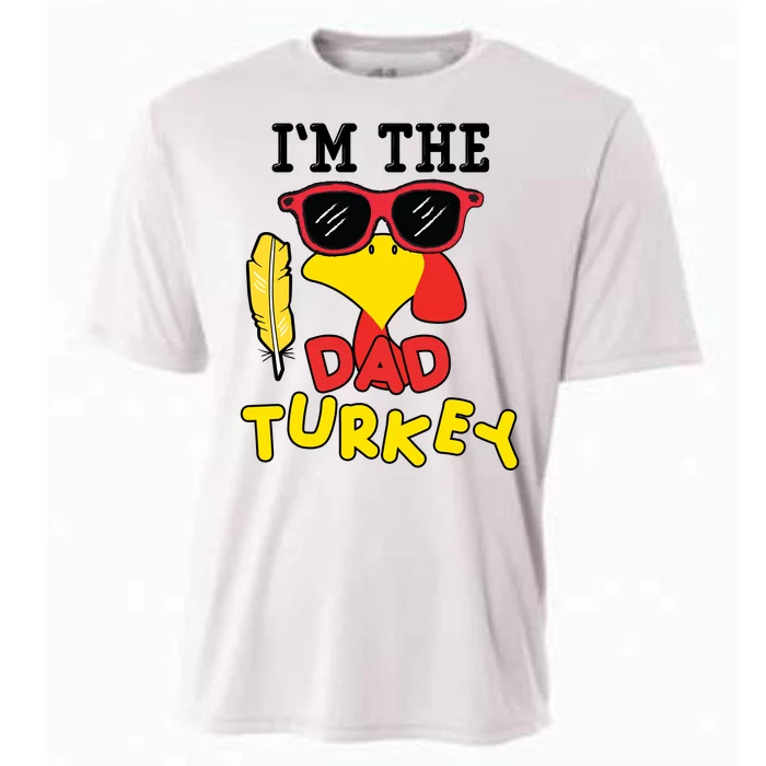 Im The Dad Turkey Funny Thanksgiving Cooling Performance Crew T-Shirt