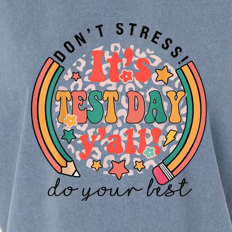 It's Test Day Y'all Funny Testing Day For Teacher Student Garment-Dyed Women's Muscle Tee