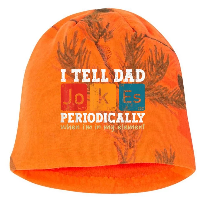 I Tell Dad Jokes Periodically Element Vintage Fathers Day Kati - Camo Knit Beanie