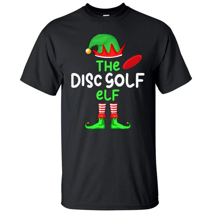 I'm The Disc Golf Elf Christmas Family Matching Pajama Tall T-Shirt