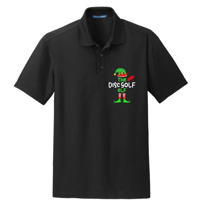 I'm The Disc Golf Elf Christmas Family Matching Pajama Dry Zone Grid Performance Polo